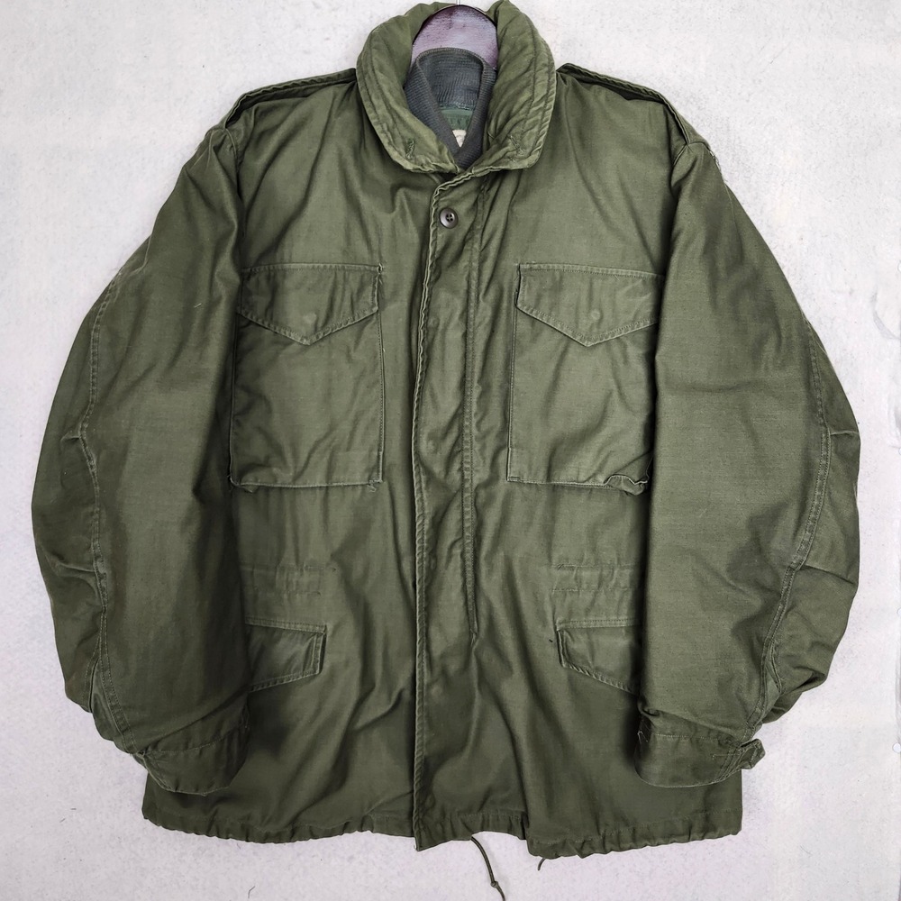 Vintage OG107 M65 Field Coat + USAF 1972 CWU-9/P Quilted Liner Jacket - Picture 2 of 16